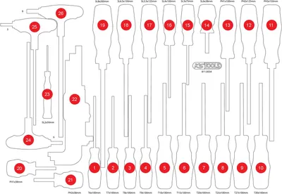Image de KS Tools Garniture en mousse vide pour 811.0034