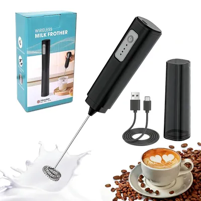 Produktbild von Elektrischer Milchaufschäumer Handheld Milchschäumer Stab USB-C Wiederaufladbar