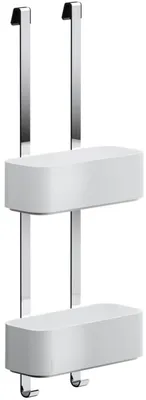 Produktbild von Geesa Frame Wandndes Duschregal 24 9x13 3x65cm weiß/chrom