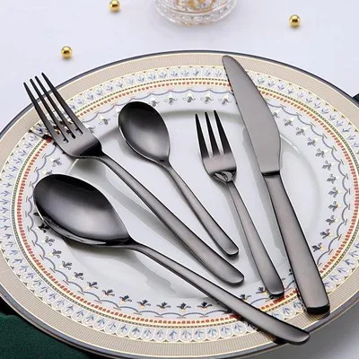 Produktbild von Famanu Besteckset 30-teilig - Spiegelpoliertes Edelstahl, Spülmaschinenfest
