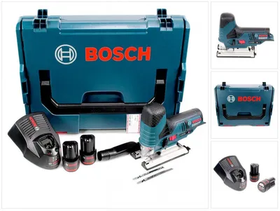 Image de BOSCH Scie sauteuse sans fil GST 12V-70 dans L-Boxx avec 2 batteries 12 Volt 2,0 Ah + chargeur AL1130 CV - anciennement 10,8 V-LI