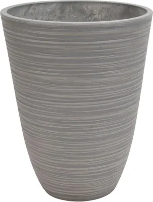 Immagine prodotto di Milani Home - vaso slanciato in resina antracite per piante da interno esterno, design decorativo