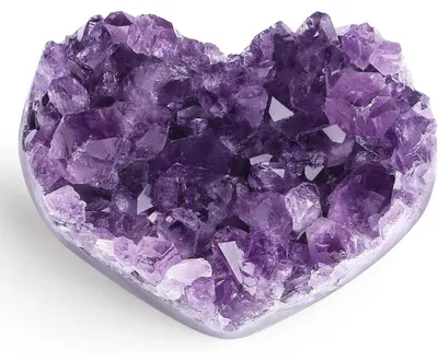Produktbild von Amethyst Druse Herz Rohstein Heilstein Geode 4-5cm