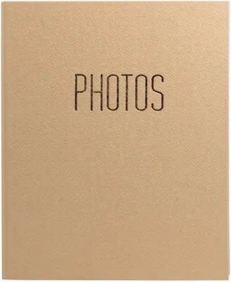Produktbild von Exacompta Fotoalbum Ringmechanik 60 schwarze Seiten 32x26x4 cm Beige 17602E