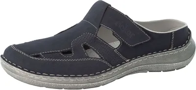 Produktbild von Rieker Herren Pantoletten Clogs 03090-15, Größe:41 EU, Farbe:Blau