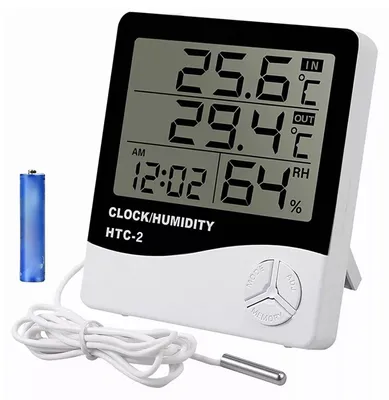 Immagine prodotto di Monitor per temperatura e umidità, display a 4 finestre, termometro-igrometro digitale sensibile ad alta risoluzione