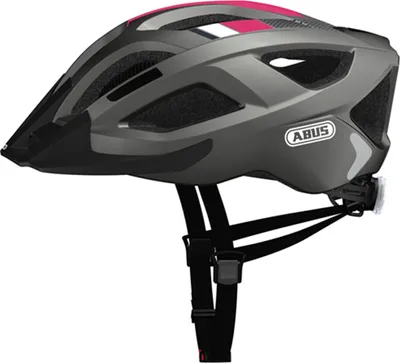 Obrázok produktu pre Mestská prilba ABUS Aduro 2.0 - univerzálna cyklistická prilba so svetlom - v športovom dizajne do mestskej premávky - pre mužov a ženy - sivá, veľkosť M (52-58 cm)
