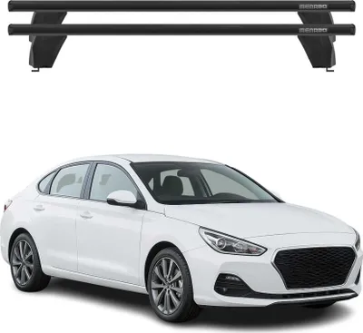 Produktbild von Menabo Dachträger Grundtäger für Hyundai i30 Fastback 2016-2023 75kg Alu Schwarz