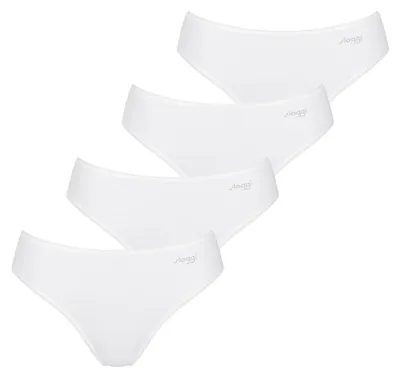 Produktbild von sloggi Damen Tai-Slip 4-Pack Pure Comfort Tai - WHITE - Größe S