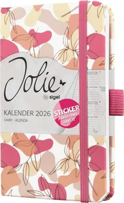 Obrázek produktu pro sigel J6358 sigel kapesní kalendář Jolie Beauty 2026 "Spring Linear"...