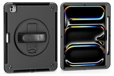 Produktbild von 4smarts RuggedCaseGRIP f. Apple iPad Pro 13" (M4.2024).schwarz