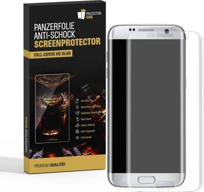 Zdjęcie produktu dla 2x folia pancerna na ekran Samsung Galaxy S7 Edge FULL COVER HD CLEAR