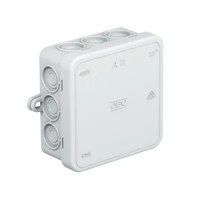 Obrázok produktu pre OBO Povrchová montáž - Vlhkovzdorná rozvodná skriňa IP 54 85 x 85 x 40 mm