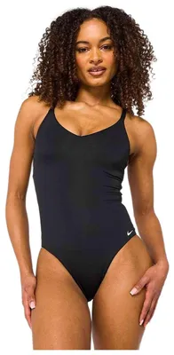 Produktbild von Nike Swim Essential V-neck Badeanzug Schwarz S Damen Schwarz S