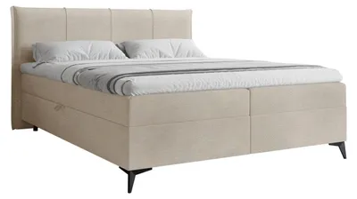 Produktbild von MIRJAN24 Boxspringbett mit zwei Bettkästen Eco Bis, Schlafzimmer Ehebett, Doppelbett mit Topper, Härtegrad H3 (Farbe: Vibe 06, Größe: 180x200 cm)