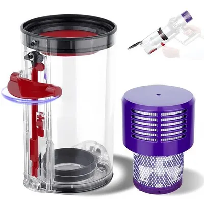 Image de Kit de filtres HEPA pour aspirateur V10 - idéal pour les modèles V10, SV12, SV13 et SV27 - Pièce de rechange pour aspirateur - Seau pour aspirateur - Accessoires pour aspirateur.