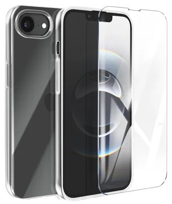 Obrázek produktu pro Avizar, sada pouzdra pro iPhone 17e s ochranným sklem 9H, kompletní sada, průhledná