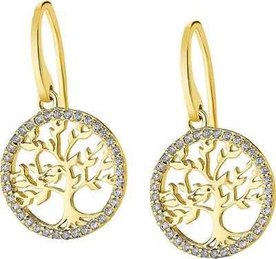 Image de Boucles d'oreilles Lotus Silver LP1746-4/2 Arbre de vie 925 argent Boucles d'oreilles D2JLP1746-4-2