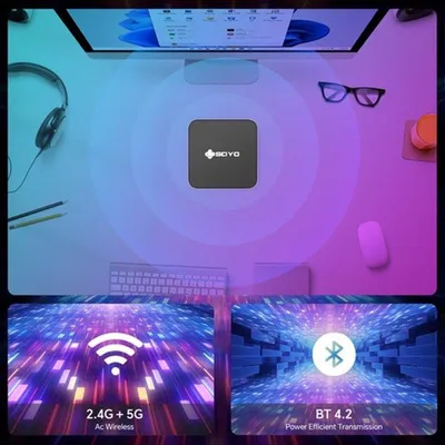 Obrázok produktu pre Mini PC s procesorom Intel i7 – Kompaktný počítač určený na pracovné využitie, s 8 GB RAM a 128 GB SSD
