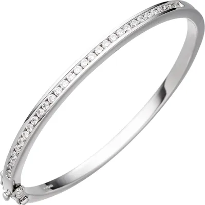 Produktbild von JOBO Armreif Armband 925 Sterling Silber mit Zirkonia Silberarmband Silberarmreif