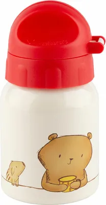 Produktbild von sigikid Mister O Lui Mini Trinkflasche, Kindertrinkflasche, Kinder Flasche, Wasserflasche, Edelstahl, 250 ml, 52928