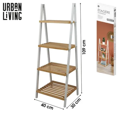 Produktbild von Urban Living 4-Etagen Regal Standregal Regaltreppe 40 x 30 x H109cm 31377