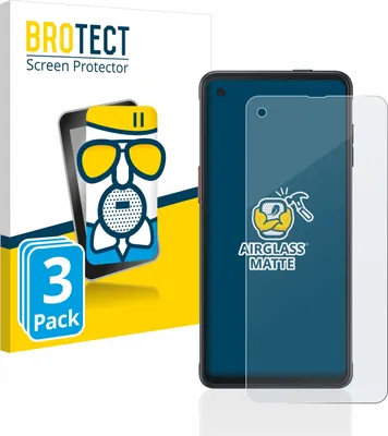 Produktbild von 3x BROTECT Entspiegelungs Schutzglas für Samsung Galaxy XCover Pro Schutzfolie Panzer Folie Glas Display Schutz matt