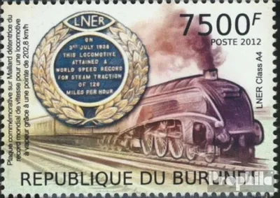 Produktbild von Briefmarken Burundi 2012 Mi 2440 (kompl.Ausg.) postfrisch Dampflokomotiven