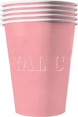 Produktbild von Recycelbare Pappbecher 20 Stück rosa 530 ml - Einheitsgröße