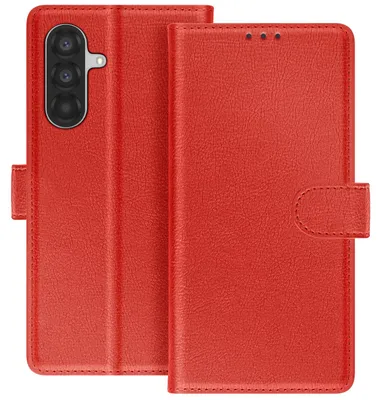 Produktbild von Avizar, Chesterfield Wallet Etui mit Ständer für Samsung Galaxy A37, Rot