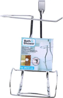 Produktbild von Toilettenpapierhalter WC Rollenhalter chrom Papierhalter 28x17cm zum Hängen