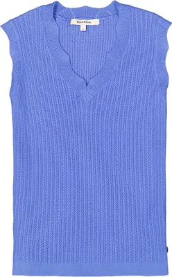 Immagine prodotto di Garcia D50042, camicetta senza maniche, blu, taglia XL, donna, blu, taglia XL
