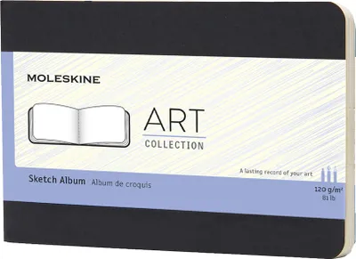 Zdjęcie produktu dla Moleskine Art, Monochromatyczny, Czarny, 72 ark., 120 g/m², Miękka okładka, Uniwersalne
