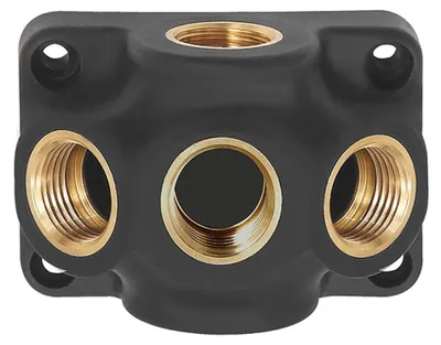 Produktbild von Riegler Durchgangsverteiler, Ein-/Ausgang G 3/4, Anschluss 3 x G 1/2