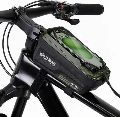 Obrázek produktu pro Cestovní brašna WILDMAN na rám kola se zipem 1L (4"- 7") GX200 zelená
