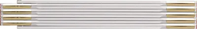 Immagine prodotto di BMI Zollstock 9042, Meterstab aus Buchenholz, 2 m mit Duplex-Teilung, Farbe weiß