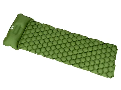 Zdjęcie produktu dla Mata dmuchana Acra L140CL z poduszką, zielona, 5 cm