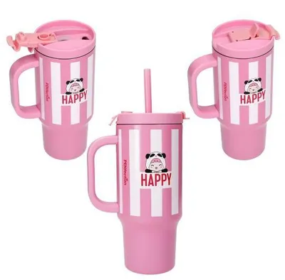 Obrázok produktu pre Trends by Depesche 0414140, Denné používanie, 470 ml, Výklopné veko, Silikón, Polypropylén (PP), Nerezová oceľ, Ružová, Biela, Detské