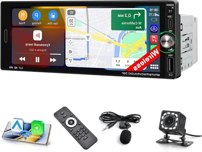 Zdjęcie produktu dla Radio samochodowe 1 DIN – Radio bezprzewodowe – Radio z Android Auto – Radio z ekranem dotykowym – Radio Bluetooth
