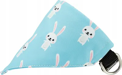 Produktbild von Mittelgroßes Hundehalsband mit Kaninchenschal perfekt für Ostern
