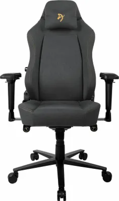 Produktbild von Arozzi PRIMO WOVEN FABRIC Gaming-Stuhl, schwarz - Logo gold