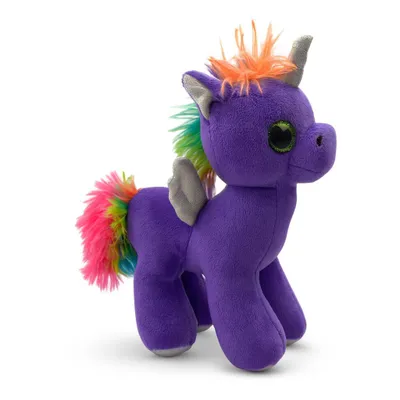Produktbild von Kuscheltier Einhorn 20 cm lila – Weiches Plüschtier Stofftier