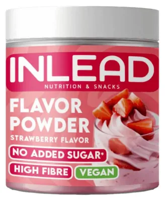 Produktbild von Inlead Flavor Powder (90g) Strawberry - Funktionelle Lebensmittel - Geschmacksstoffe/Süßstoffe