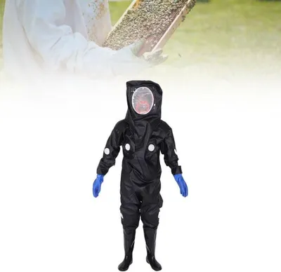 Bienenanzug - Anti-Biene Hornissenanzug - Schützende Schleier - Verstärkte Handschuhe - Leichtgewicht 4100g