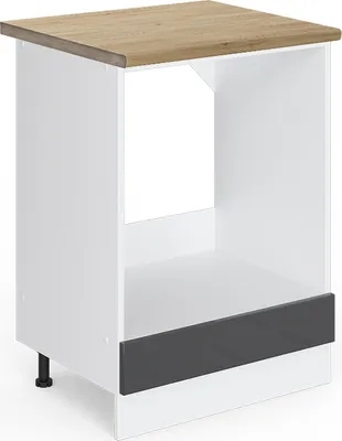 Immagine prodotto di Mobile per forno da incasso Vicco R-Line Antracite lucido 60 cm , PL Rovere, Model 46020