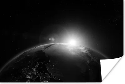 Produktbild von MuchoWow® Poster Erde - Planeten - Sonne 120x80 cm - Bilder