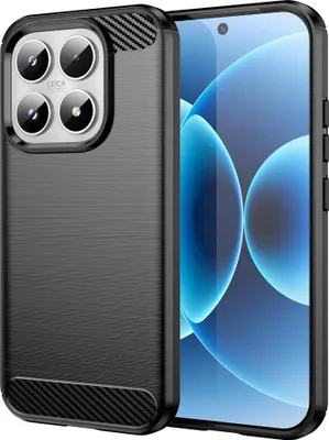 Immagine prodotto di Custodia in TPU per Xiaomi 17 con texture in fibra di carbonio, colore nero