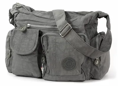 Immagine prodotto di Borsa Street nylon borsa donna grigio 30x12x22 OTJ205K