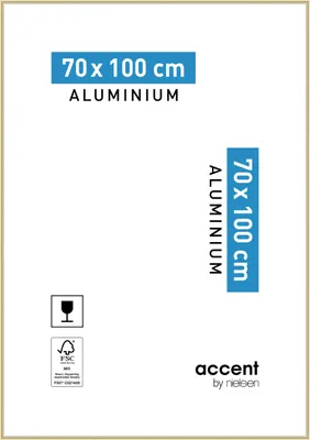 Produktbild von accent by nielsen Aluminium Bilderrahmen Accent, 70x100 cm, Gold