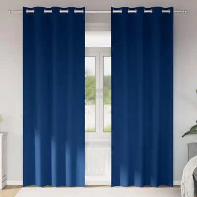 Immagine prodotto di Tende Blackout con Anelli 2 pcs Blu Scuro 260 x 140 cm